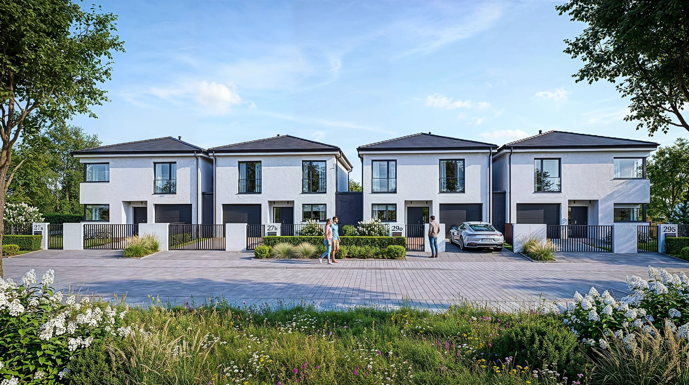 Housing estate and interiors