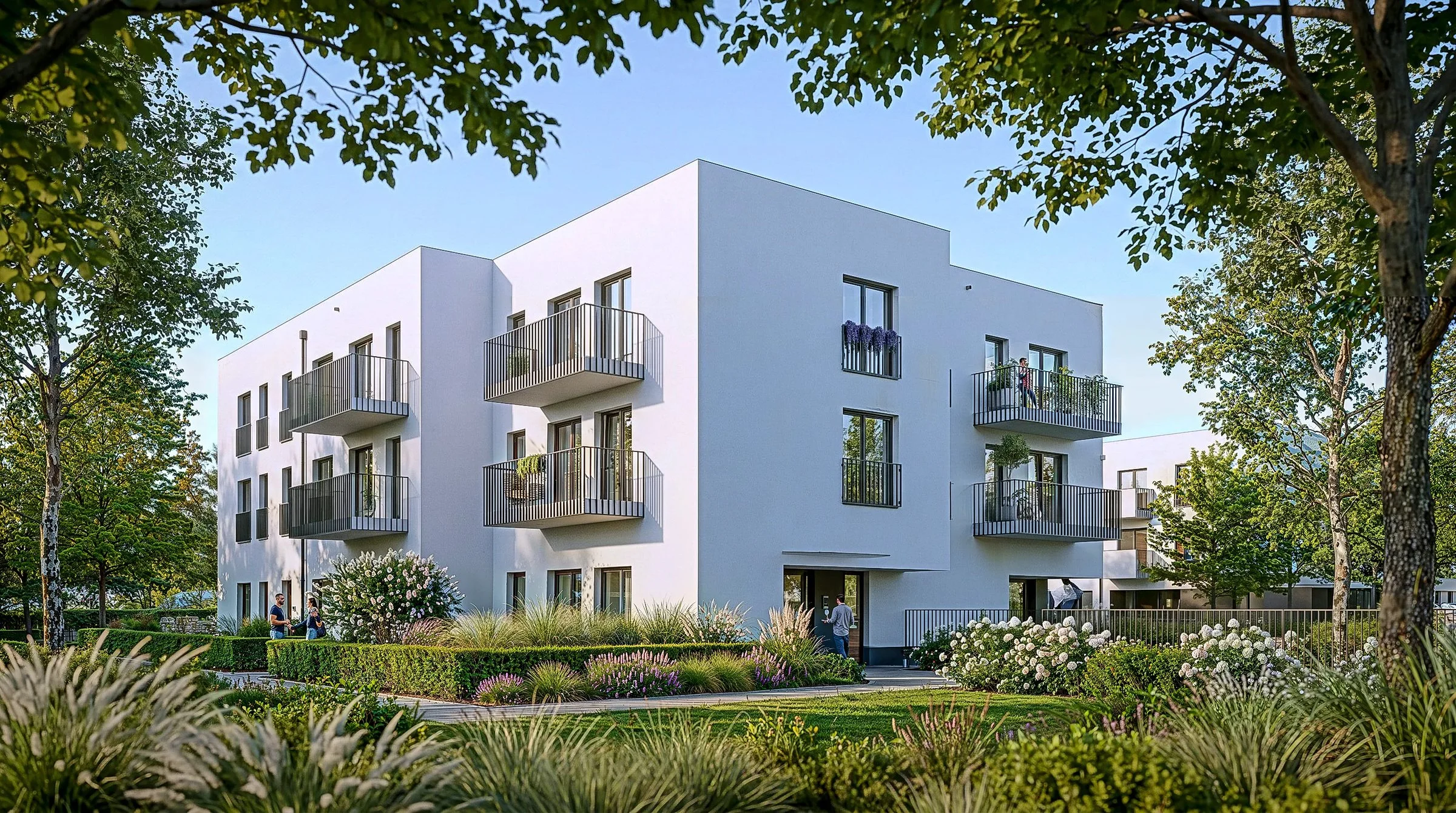 Apartment building and apartments