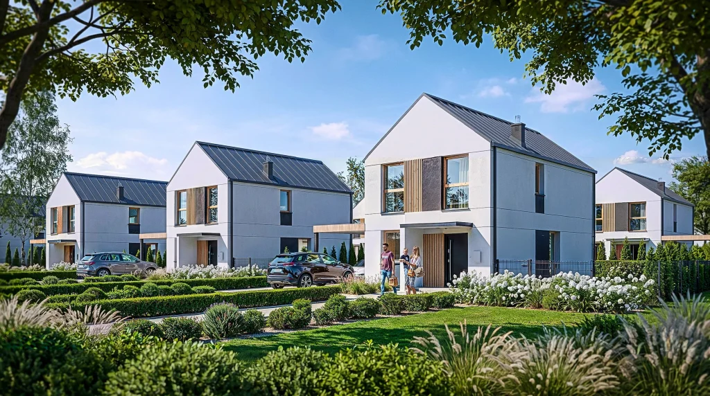 Houses in different settings, view 5