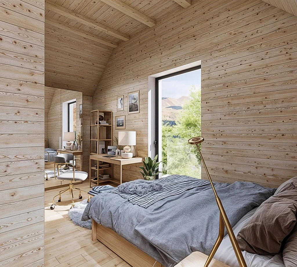Timber house interiors, view 3